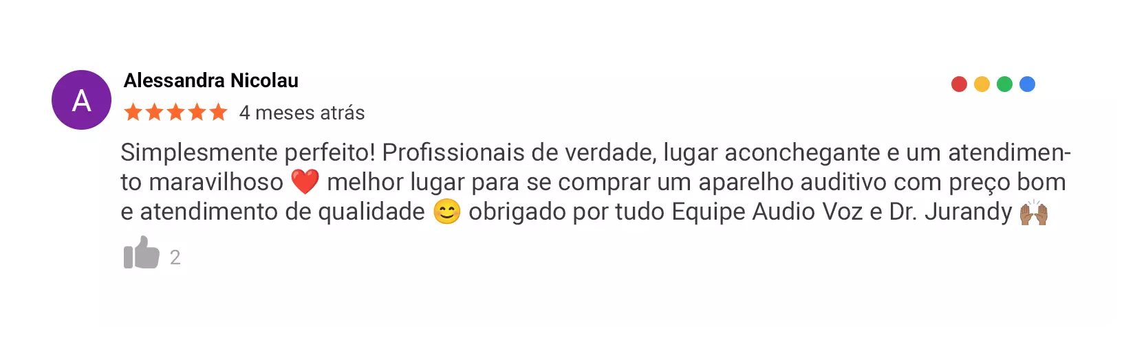 Avaliações do Google