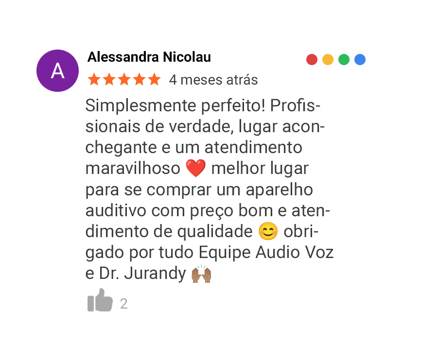 Avaliações do Google